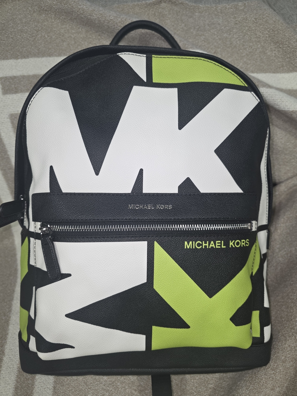 Michael Kors Exclusive Commuter Backpack Lime Green and Black